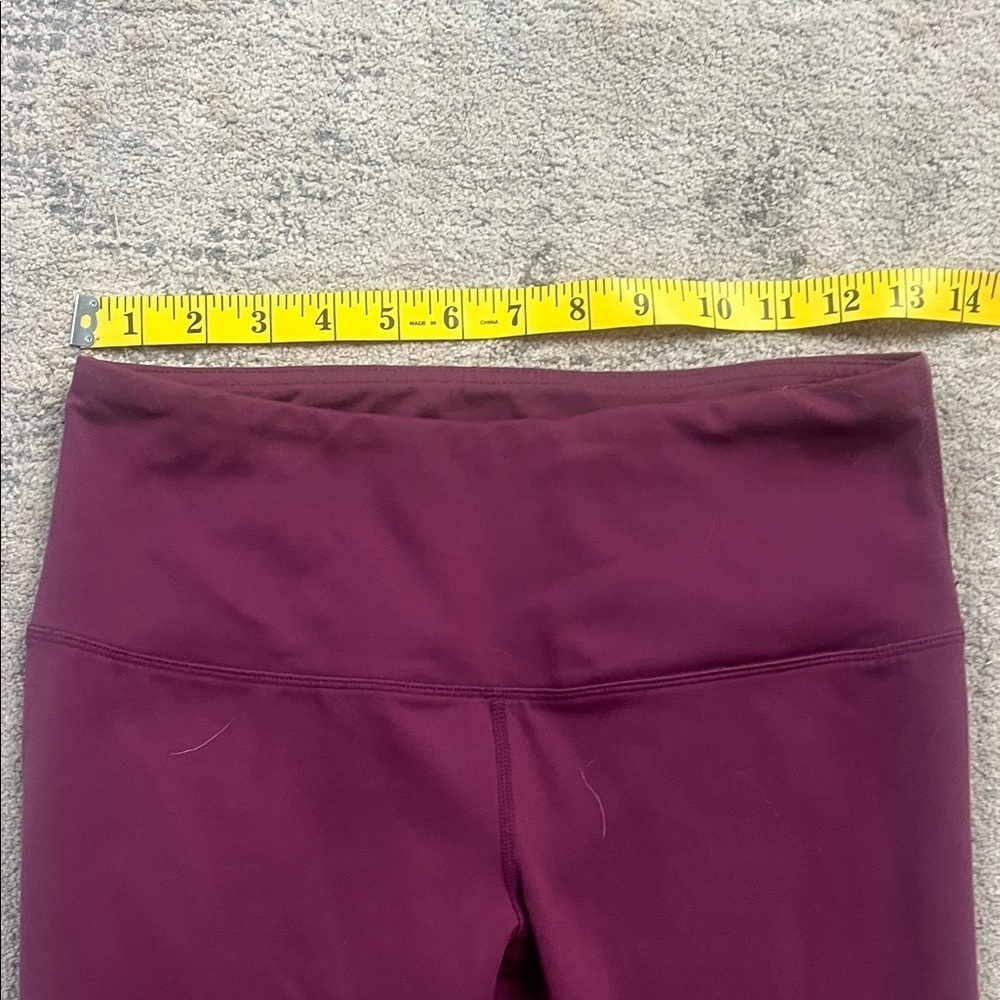 (313)Yogalicious Women's Burgundy Leggings - Picture 3 of 6